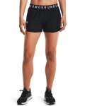 Women's Ua Play Up Shorts 3.0 - Black Black White Sm