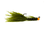 Scientific Fly Woolly Bugger Olive Peacock Orange Orange Brass Bead 10