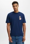 Cotton On Loose Fit Art T-Shirt - Indigo euphoric Lights