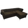 Odel Stripe 3 Seater Couch - Brown