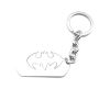 Stainless Steel Key Ring Or Handbag Charm - Batman Cut Out