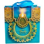 Happy Diwali Gift Bag Teal