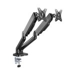 LinkQnet LDT46-C024U 17-32" Dual Monitor Spring-assisted Desktop Bracket With USB And Audio Ports