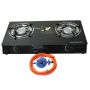 Tempered Glass 2 Burner Gas Stove