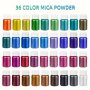 6-COLOR Mica Powder Set For Diy Crafts - Vibrant Pigment Dye For Epoxy Resin Candles & Slime Decorations