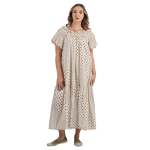 MINI Polka Dot Bubble Sleeve Dress - Cream Free