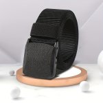 1PC Casual Waistband For Both Men And Women Non-metallic Buckle For Anti Allergy For Outdoor Sports Leisure Time Daily Life Gift