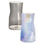 D Cor Nordic Colourful Transparent Wide Mouth Vases 17CM 2PC - Special