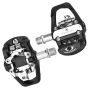 Exercise Indoor Bike Pedals With Cleats Compatible With Peloton Look Delta & Shimano Spd Dual-sided Clip-in Pedals 9/16