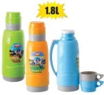 Vacuum Flask 1.8L 2XCUP Plastic Body Marketplace Brits Bros