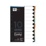JD1478 10 Cut Dividers Board Rainbow