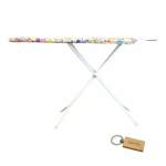 Smte Proboard Deluxe Premium Ironing Board -type 2-L Flower With Keychain