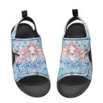 Pointodoor Kids Girls Pink Axolotl Sport Sandals Cute Open Toe Hiking Water Shoes Adjustable Outdoor Sandals For Summer Us 12.5