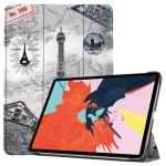 For Ipad Air 2020 10.9 Colored Drawing Horizontal Flip Leather Case With Three-folding Holder & Sleep Wake-up Function Eiffel