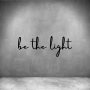 Be The Light - L 450MM / Matt Gold/brass / Font 2