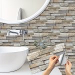 7 28 56PCS Self-adhesive Wall Stickers Waterproof Oil-proof Moisture-proof Decorative Ceramic Style Stickers Home Decoration Wal