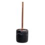 Polyresin Marble Finish Toilet Brush Black