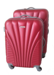Smte 2 Piece Blue Star Luggage Set Red With Keychain