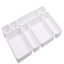 8-COMPARTMENT Plastic Storage Box - White