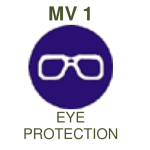 MV1: Eye Protection Mandatory – Std