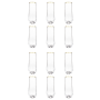 Stemless Champagne Flutes With Golden Rim - 12 Pack