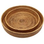 Fine Rattan Round Tray