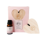 ANKER - Pink Champagne Wooden Heart Aroma Tag With Essential Oil