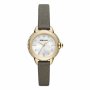 Emporio Armani Three-hand Taupe Leather Women's Watch AR11526