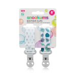 Snookums Baby Soother Clips 2 Pack Universal Dummy Leash Leaf