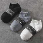 1 5 10 Pairs Of Men's Simple Solid Liner Anklets Socks Comfy Breathable Soft Sweat Absorbent Socks For Men's Outdoor Wearing