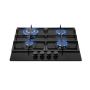 Totai 60CM 4 Burner Gas On Glass Hob
