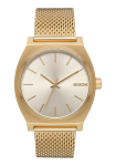 Nixon Time Teller Milanese Watch - Gold & Cream