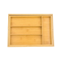 Expandable Utensil Organizer Drawer Bamboo Cutlery Tray 7 Division