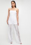 Guess Elle Lace Jumpsuit - Pure White