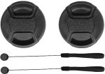 43MM Lens Cap Cover For Canon Rf 16MM F2.8 Stm Canon Rf 50MM F 1.8 Stm Hxdzieory 2 Pack