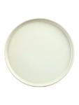 Minimalist Round Ceramic Dinner Plate 25CM - None Green