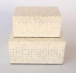 Ivory Color Capiz Box