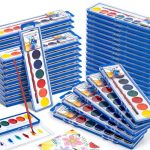72 Pack Watercolor Paint Set 12 Colors Washable Watercolor Paint Bulk For Kids Water Color Paint With Paint Brushes Ideal School