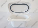 Oval Utility Storage Hatch With Lid - White