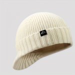 1PC Unisex Plain Color Slouchy Knitted Beanie Hat With Coldproof Windproof For Autumn And Winter Ideal Choice For Gifts