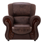 Abby 2 Seater Couch Brown