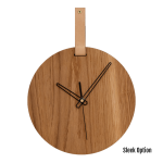 Oden Wall Clock - 250MM Dia Black Sleek