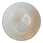 Ceramic Side Plate - Black Triangles
