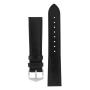 Osiris Calf Leather Watch Strap In Black - 18MM / Gold