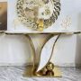 Prestigio Prestige Golden Marble Console Table