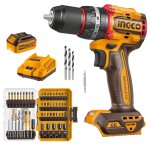 Ingco - Cordless Impact Drill 66NM 4AH Battery Charger & 49PC- Bit Set