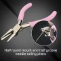 5-INCH Precision Wire Looping Pliers - MINI Round Concave Bending Tool For Diy Jewelry Making & Crafts Metal Construction