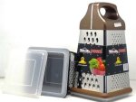 4 Sided Grater With Storage Container - Copper
