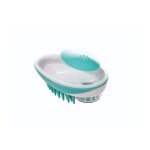 M-PETS Rubeaz Soap Dispenser And Brush - Green