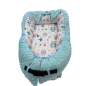 Baby Nest For Crib & Bassinet With Pillow Co-sleeping For Newborn Lounger - Blue - Grey-pink - Tender Pink - Blue